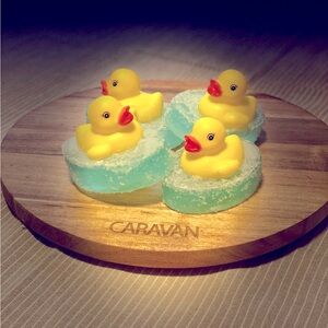 Kids soap with toy (duck) $4 a bar